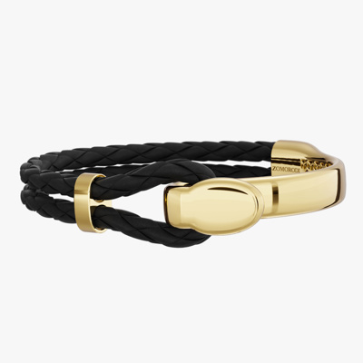 Signature Gold Bracelet and Leather